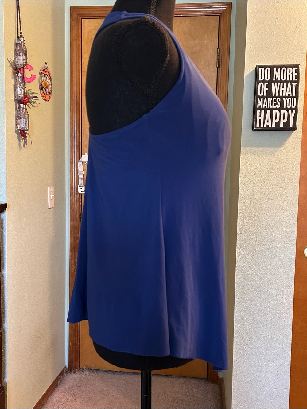Magicsuit by Miraclesuit Taylor blue handkerchief draped tankini racerback 8 - Picture 2 of 8